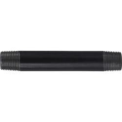 57047 Welded Pipe Nipple, 3/8 in MPT x 3/8 in MPT, 4-1/2 in L, Steel, Black, SCH 40 Schedule