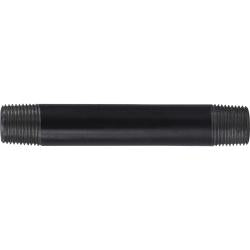 57049 Welded Pipe Nipple, 3/8 in MPT x 3/8 in MPT, 5-1/2 in L, Steel, Black, SCH 40 Schedule