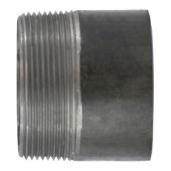 57062T Welded Pipe Nipple, 1/2 in TOE x 1/2 in Plain End, 2 in L, Steel, Black, SCH 40 Schedule
