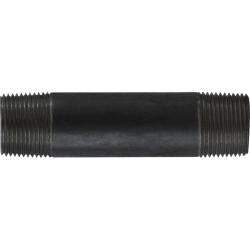 57100 Welded Pipe Nipple, 1 in MPT x 1 in MPT, 1-1/2 in L, Steel, Black, SCH 40 Schedule, 150 lb
