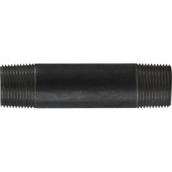 57101 Welded Pipe Nipple, 1 in MPT x 1 in MPT, 2 in L, Steel, Black, SCH 40 Schedule