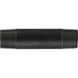 57105 Welded Pipe Nipple, 1 in MPT x 1 in MPT, 4 in L, Steel, Black, SCH 40 Schedule