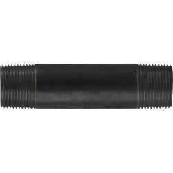 57111 Welded Pipe Nipple, 1 in MPT x 1 in MPT, 8 in L, Steel, Black, SCH 40 Schedule
