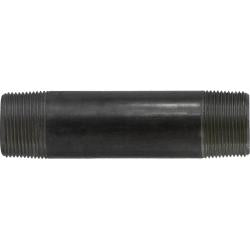 57121 Welded Pipe Nipple, 1-1/4 in MPT x 1-1/4 in MPT, 2 in L, Steel, Black, SCH 40 Schedule