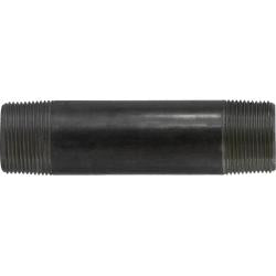 57128 Welded Pipe Nipple, 1-1/4 in MPT x 1-1/4 in MPT, 5-1/2 in L, Steel, Black, SCH 40 Schedule
