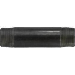 57135 Welded Pipe Nipple, 1-1/4 in MPT x 1-1/4 in MPT, 12 in L, Steel, Black, SCH 40 Schedule
