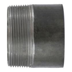 57121T Welded Pipe Nipple, 1-1/4 in TOE x 1-1/4 in Plain End, 2 in L, Steel, Black