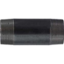 57150 Welded Pipe Nipple, 1-1/2 in MPT x 1-1/2 in MPT, 7 in L, Steel, Black, SCH 40 Schedule