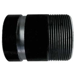 59227TV Seamless Pipe Nipple, 4 in Threaded x 4 in Grooved, 8 in L, Steel, Black, SCH 80 Schedule