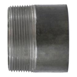 57181T Welded Pipe Nipple, 2-1/2 in TOE x 2-1/2 in Plain End, 3 in L, Steel, Black