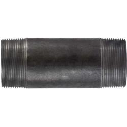 57193 Welded Pipe Nipple, 2-1/2 in MPT x 2-1/2 in MPT, 12 in L, Steel, Black, SCH 40 Schedule