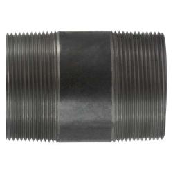 57200 Welded Pipe Nipple, 3 in MPT x 3 in MPT, 2-5/8 in L, Steel, Black, SCH 40 Schedule, 150 lb