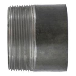 57223T Welded Pipe Nipple, 4 in TOE x 4 in Plain End, 4 in L, Steel, Black, SCH 40 Schedule