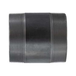57228 Welded Pipe Nipple, 4 in MPT x 4 in MPT, 12 in L, Steel, Black, SCH 40 Schedule