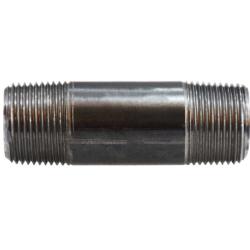57255 Welded Pipe Nipple, 3/4 in MPT x 3/4 in MPT, 48 in L, Steel, Black, SCH 40 Schedule
