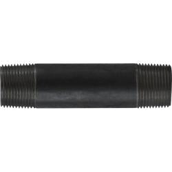 57266 Welded Pipe Nipple, 1 in MPT x 1 in MPT, 60 in L, Steel, Black, SCH 40 Schedule
