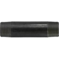 57270 Welded Pipe Nipple, 1-1/4 in MPT x 1-1/4 in MPT, 18 in L, Steel, Black, SCH 40 Schedule
