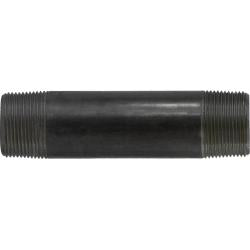 57272 Welded Pipe Nipple, 1-1/4 in MPT x 1-1/4 in MPT, 30 in L, Steel, Black, SCH 40 Schedule