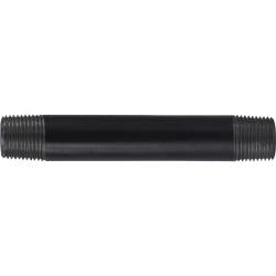 57431 Welded Pipe Nipple, 3/8 in MPT x 3/8 in MPT, 24 in L, Steel, Black, SCH 40 Schedule