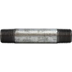 58026 Pipe Nipple, 1/4 in MPT x 1/4 in MPT, 4 in L, Steel, Galvanized, SCH 80 Schedule