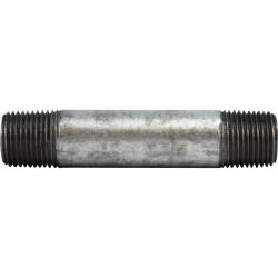 58067 Pipe Nipple, 1/2 in MPT x 1/2 in MPT, 4-1/2 in L, Steel, Galvanized, SCH 80 Schedule