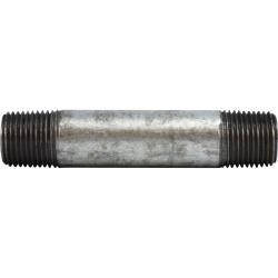 58070 Pipe Nipple, 1/2 in MPT x 1/2 in MPT, 6 in L, Steel, Galvanized, SCH 80 Schedule
