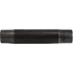 59065SMLS Seamless Pipe Nipple, 1/2 in MPT x 1/2 in MPT, 3-1/2 in L, Steel, Black, SCH 80 Schedule