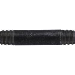 59070SMLSXX Seamless Pipe Nipple, 1/2 in MPT x 1/2 in MPT, 6 in L, Steel, Black, XXH Schedule
