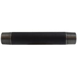 59089SMLS Seamless Pipe Nipple, 3/4 in MPT x 3/4 in MPT, 5-1/2 in L, Steel, Black, SCH 80 Schedule