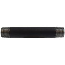 59093SMLS Seamless Pipe Nipple, 3/4 in MPT x 3/4 in MPT, 9 in L, Steel, Black, SCH 80/XH Schedule