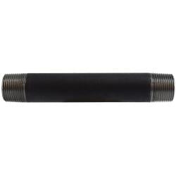 59094SMLS Seamless Pipe Nipple, 3/4 in MPT x 3/4 in MPT, 10 in L, Steel, Black, SCH 80 Schedule