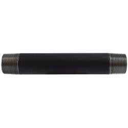 59095SMLS Seamless Pipe Nipple, 3/4 in MPT x 3/4 in MPT, 11 in L, Steel, Black, SCH 80/XH Schedule