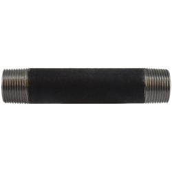 59100SMLS Seamless Pipe Nipple, 1 in MPT x 1 in MPT, 1-1/2 in L, Steel, Black, SCH 80 Schedule