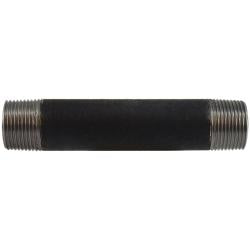59101SMLS Seamless Pipe Nipple, 1 in MPT x 1 in MPT, 2 in L, Steel, Black, SCH 80 Schedule, 300 lb