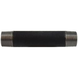 59105SMLS Seamless Pipe Nipple, 1 in MPT x 1 in MPT, 4 in L, Steel, Black, SCH 80 Schedule, 300 lb