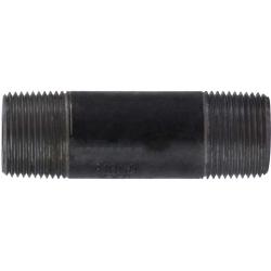 59105SMLSXX Seamless Pipe Nipple, 1 in MPT x 1 in MPT, 4 in L, Steel, Black, XXH Schedule, 1000 lb