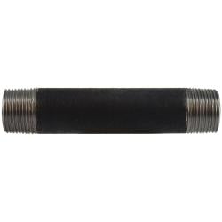 59106SMLS Seamless Pipe Nipple, 1 in MPT x 1 in MPT, 4-1/2 in L, Steel, Black, SCH 80 Schedule