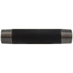 59110SMLS Seamless Pipe Nipple, 1 in MPT x 1 in MPT, 7 in L, Steel, Black, SCH 80 Schedule, 300 lb