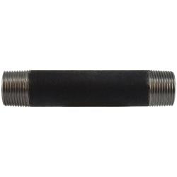 59111SMLS Seamless Pipe Nipple, 1 in MPT x 1 in MPT, 8 in L, Steel, Black, SCH 80 Schedule, 300 lb