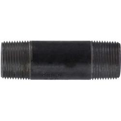 59111SMLSXX Seamless Pipe Nipple, 1 in MPT x 1 in MPT, 8 in L, Steel, Black, XXH Schedule, 1000 lb