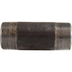 59141SMLS Seamless Pipe Nipple, 1-1/2 in MPT x 1-1/2 in MPT, 2 in L, Steel, Black, SCH 80 Schedule