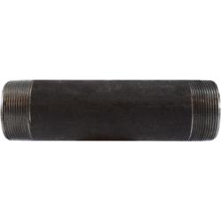59160SMLS Seamless Pipe Nipple, 2 in MPT x 2 in MPT, 2 in L, Steel, Black, SCH 80 Schedule, 300 lb