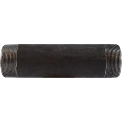 59161SMLS Seamless Pipe Nipple, 2 in MPT x 2 in MPT, 2-1/2 in L, Steel, Black, SCH 80 Schedule