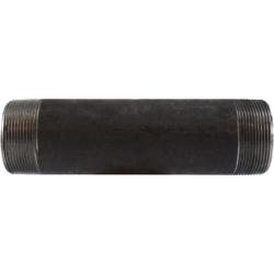 59166SMLS Seamless Pipe Nipple, 2 in MPT x 2 in MPT, 5 in L, Steel, Black, SCH 80 Schedule, 300 lb