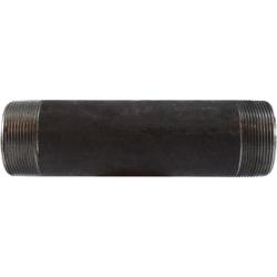 59169SMLS Seamless Pipe Nipple, 2 in MPT x 2 in MPT, 7 in L, Steel, Black, SCH 80 Schedule, 300 lb