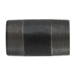 59172SMLSXX Seamless Pipe Nipple, 2 in MPT x 2 in MPT, 10 in L, Steel, Black, XXH Schedule