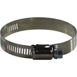 611 Series 611008 Worm Gear Clamp, 7/16 in Nominal, 7/16 in Minimum Clamp Diameter, Stainless Steel
