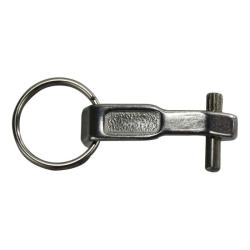 61449 Handle Assembly with Pin, 1-1/4 to 1/2 in, Stainless Steel