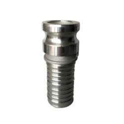 61906 Cam and Groove Adapter, 8 in Type E x 8 in Hose Barbed, Aluminum