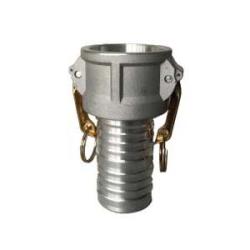 61939 Cam and Groove Coupler, 5 in Type C x 5 in Hose Barbed, Aluminum